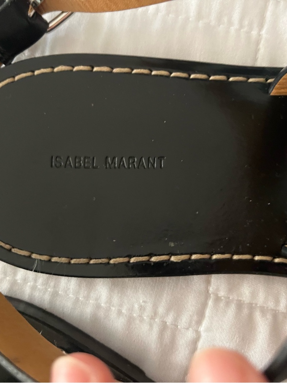 Isabel Marant Strappy Leather Sandals - Picture 2 of 4